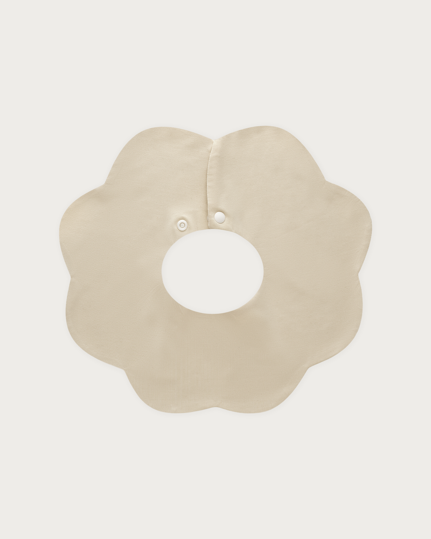 Cuddle Petal Bib in Cotton Cream