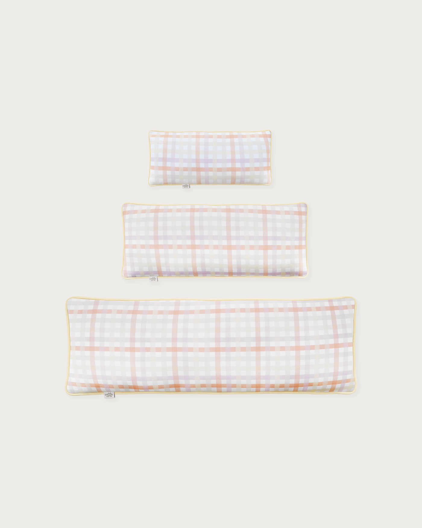 Cuddle Pillowcase in Buttercup Plaid