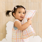 Cuddle Pillow in Buttercup Plaid