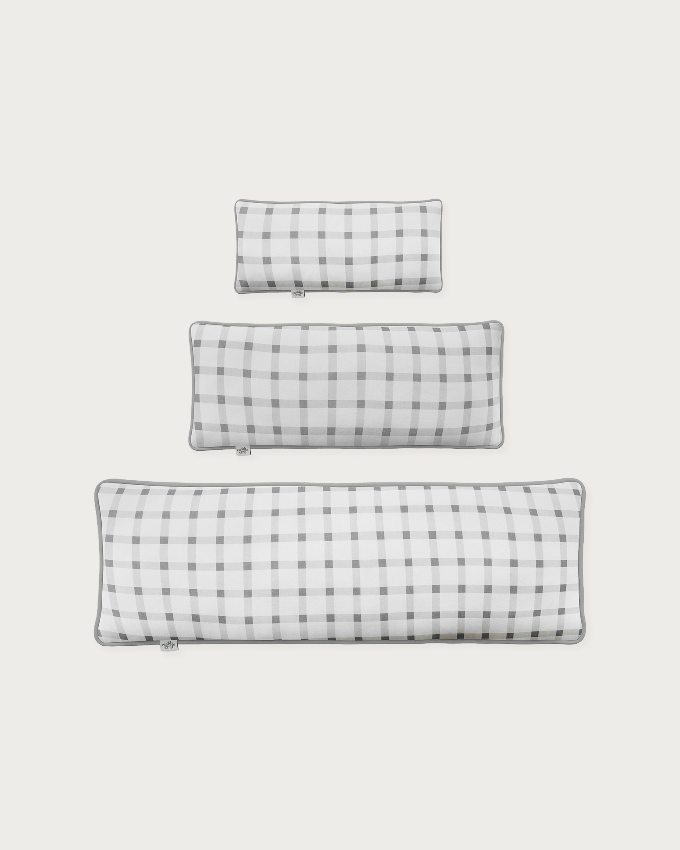 Cuddle Pillow in Forest Gingham