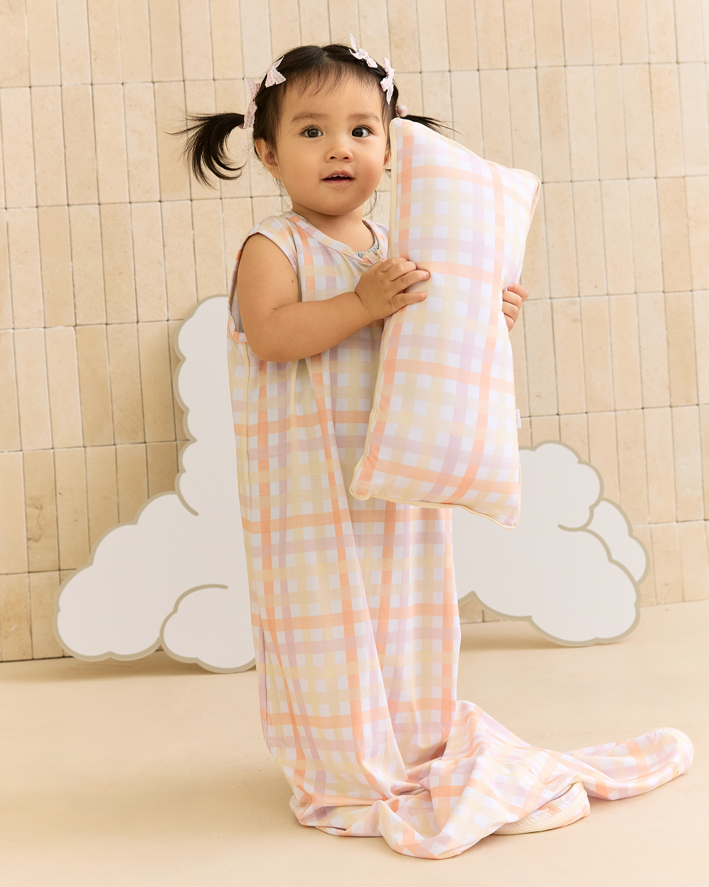 Cuddle Sleep Sack in Buttercup Plaid