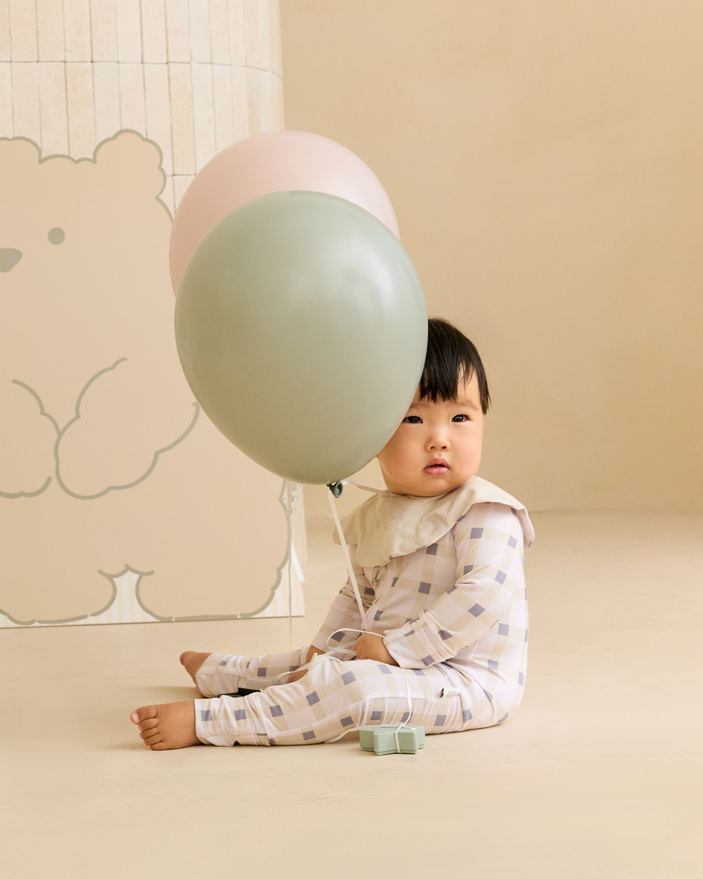 Cuddle Sleep Suit in Forest Gingham