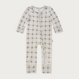Cuddle Sleep Suit in Forest Gingham