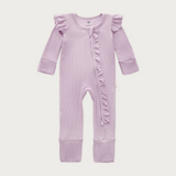 Cuddle Ruffle Sleep Suit in Lavender Milk