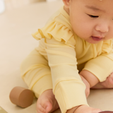 Cuddle Ruffle Sleep Suit in Morning Butter