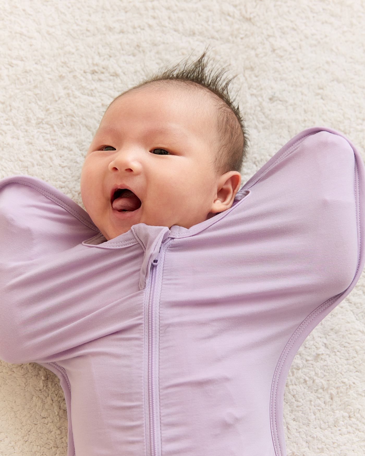 Cuddle Swaddle Bag in Lavender Milk