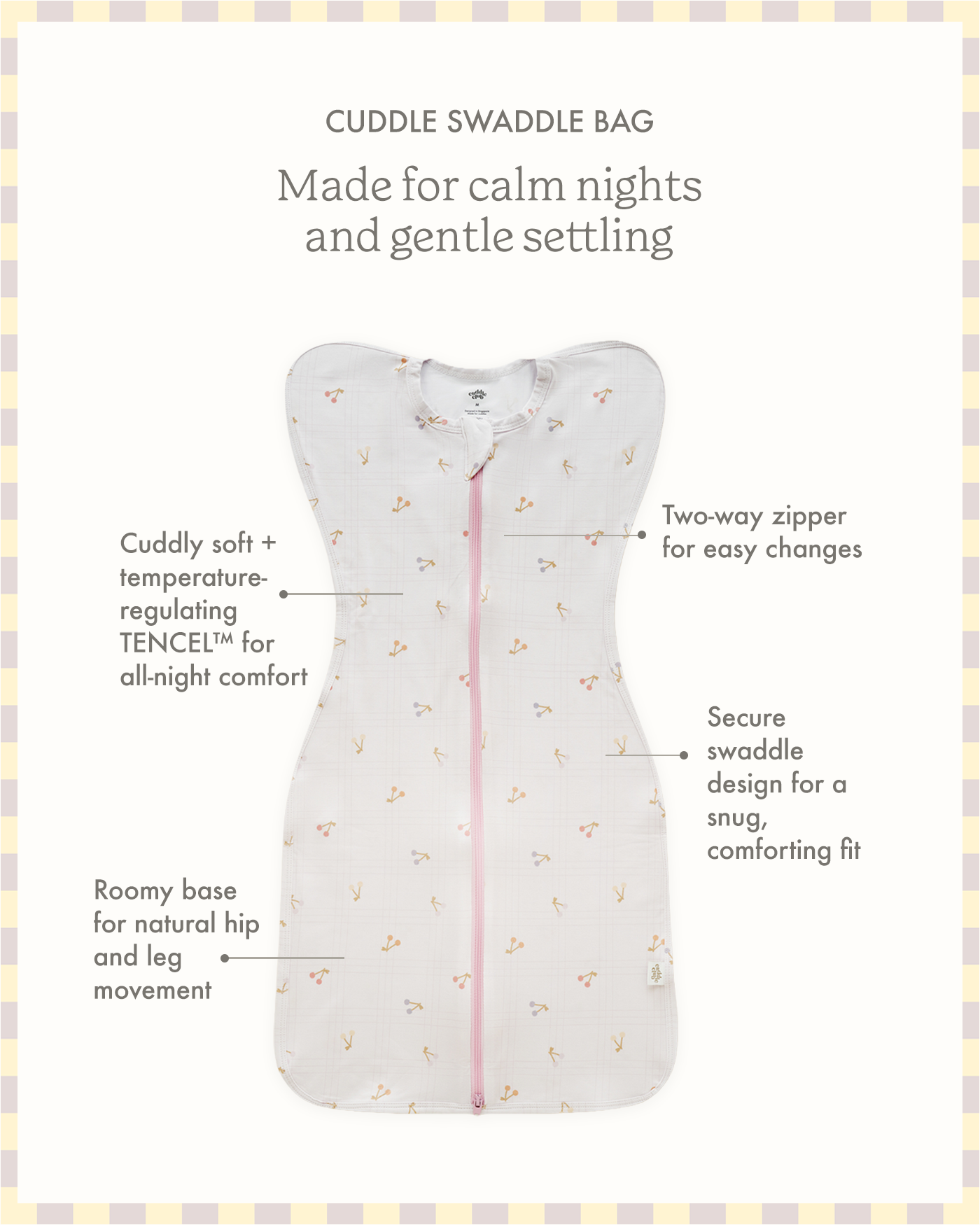 Cuddle Swaddle Bag in Monster Hugs